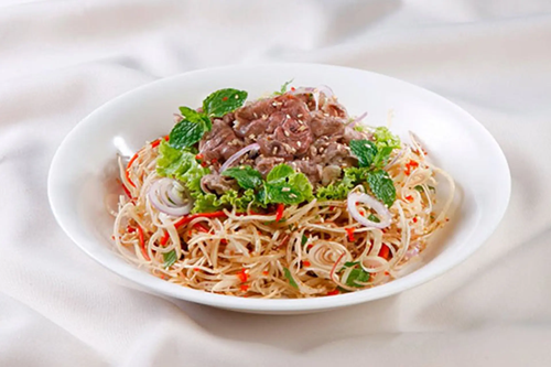 GỎI BẮP BÒ HOA TIÊU (Phần)